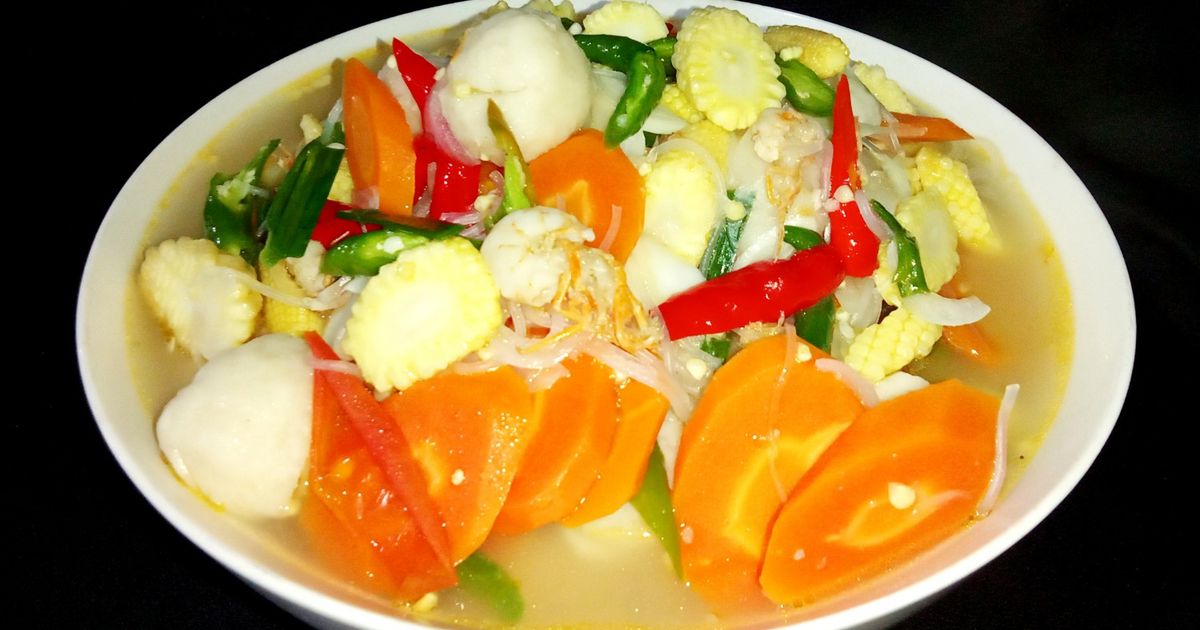 Sup Jagung Muda Bakso