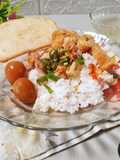 Nasi Bakmoy Ayam Dengan Telur Puyuh Kecap