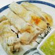 Easy Juicy Steam Chicken dengan saus daun bawang