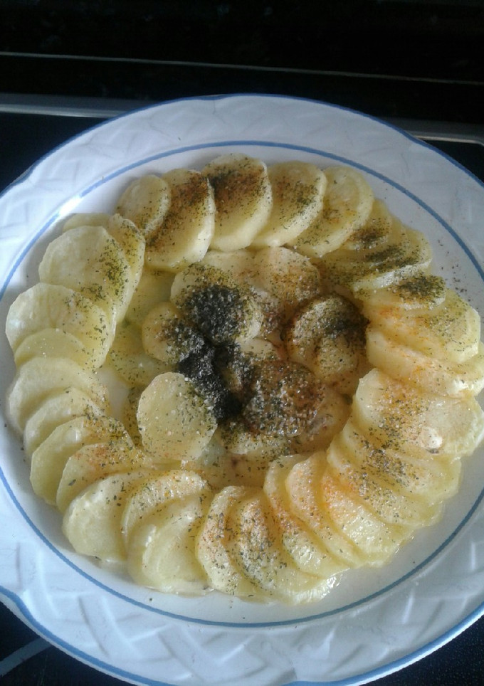 Una foto de Patatas al microondas