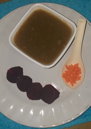 A picture of Healthy Vegetables soup.