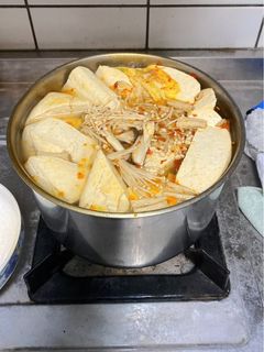 素食臭豆腐湯料鍋 的食譜成品照片