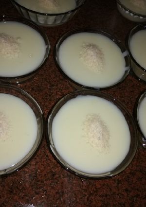 صورة لوصفة مهلبية الحليب بالمسكة وماء الزهر