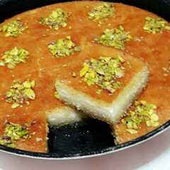 بسبوسة محشية قشطة 😋😋-レシピのメイン写真