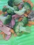 Cah brokoli Sosis daging ham