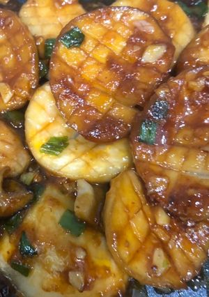 Hình của món Nấm sốt sa tế.