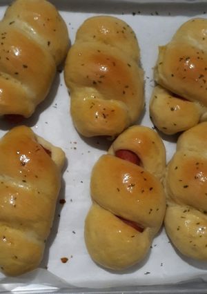 Foto resep Roti isi sosis - resep roti tanpa telur