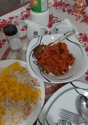 عکسی از دستور خورشت هویج پلو