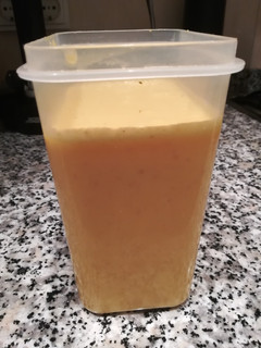 Una foto de Crema de maíz + "pastel", sin gluten ni leche