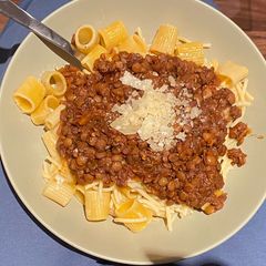 A picture of Plant-based Lazy Bolognese 🌱🇮🇹.
