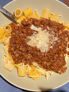A picture of Plant-based Lazy Bolognese 🌱🇮🇹.