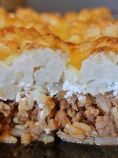 Rakott karfiol, pulyka darálthússal recept fotója
