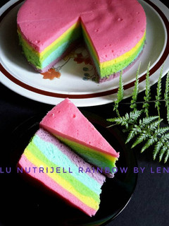Foto resep Bolu nutrijell rainbow