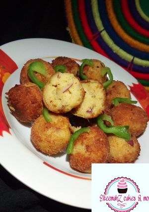 A picture of Chicken yamballs.