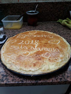 Una foto de Tarta de ricota con dulce de leche