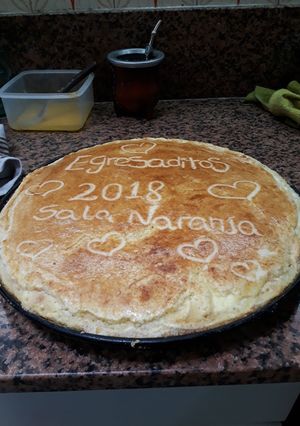 Una foto de Tarta de ricota con dulce de leche