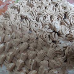 A picture of Flower basket sponge cake.