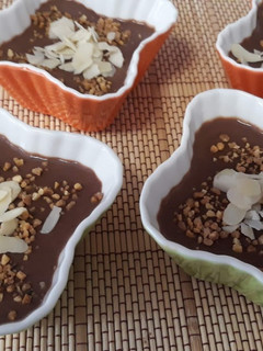 Una foto de Cremoso de plátano y chocolate