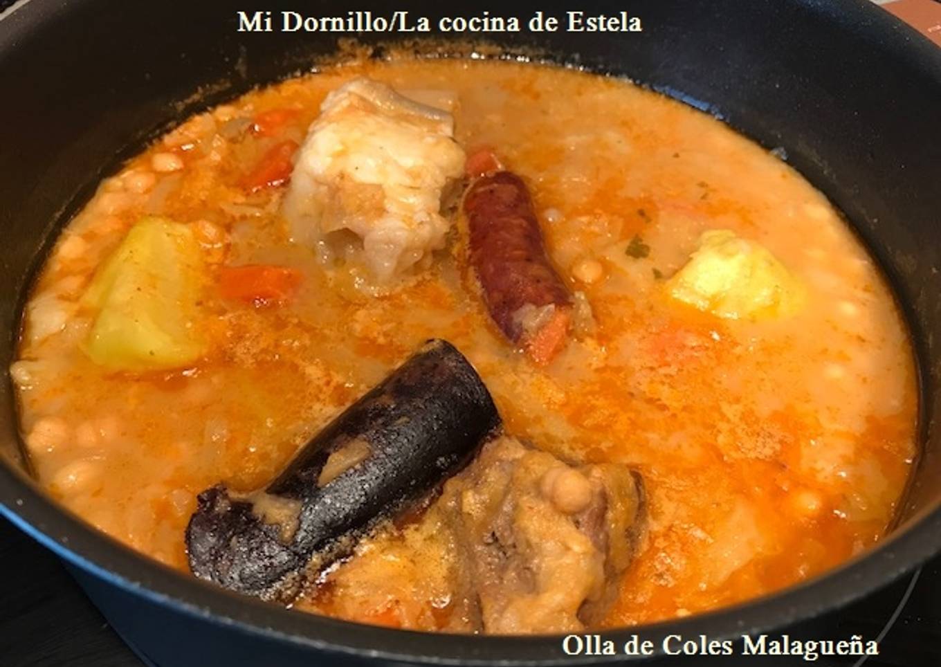 Olla de coles Malagueña