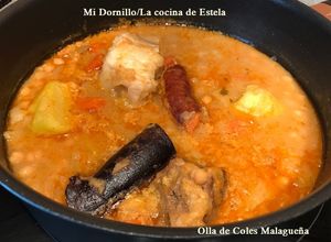 Una foto de Olla de coles Malagueña