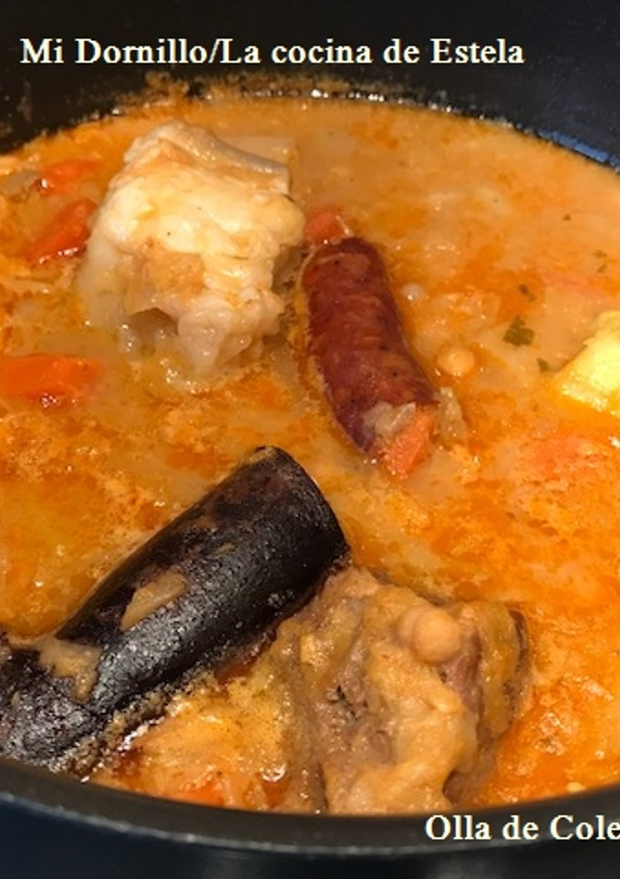 Una foto de Olla de coles Malagueña