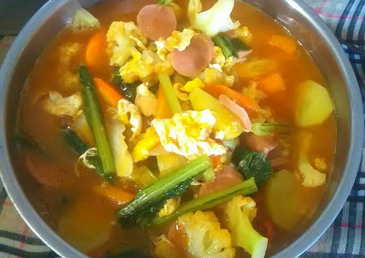 Resep 🍅capcay…ala diriku^^.saos tomat home made Lezat