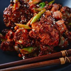 A picture of Vegan Baked Crispy Cauliflower.