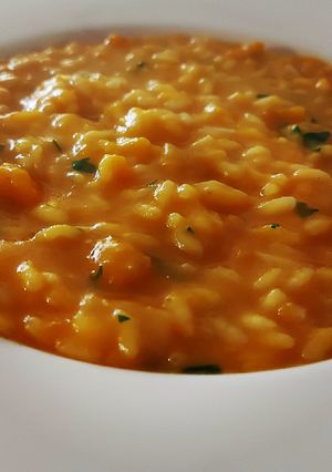 A picture of Pumpkin Risotto.