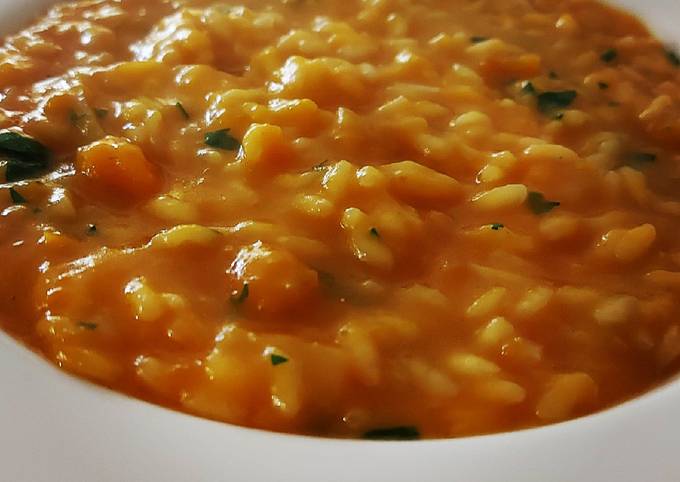 Passi a Preparare Fatto in casa super veloce Risotto alla zucca