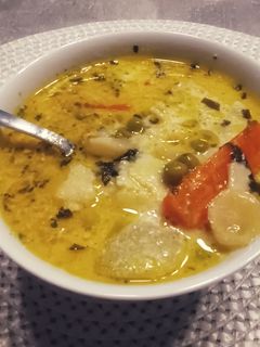 Tejfölös becsinált leves recept fotója