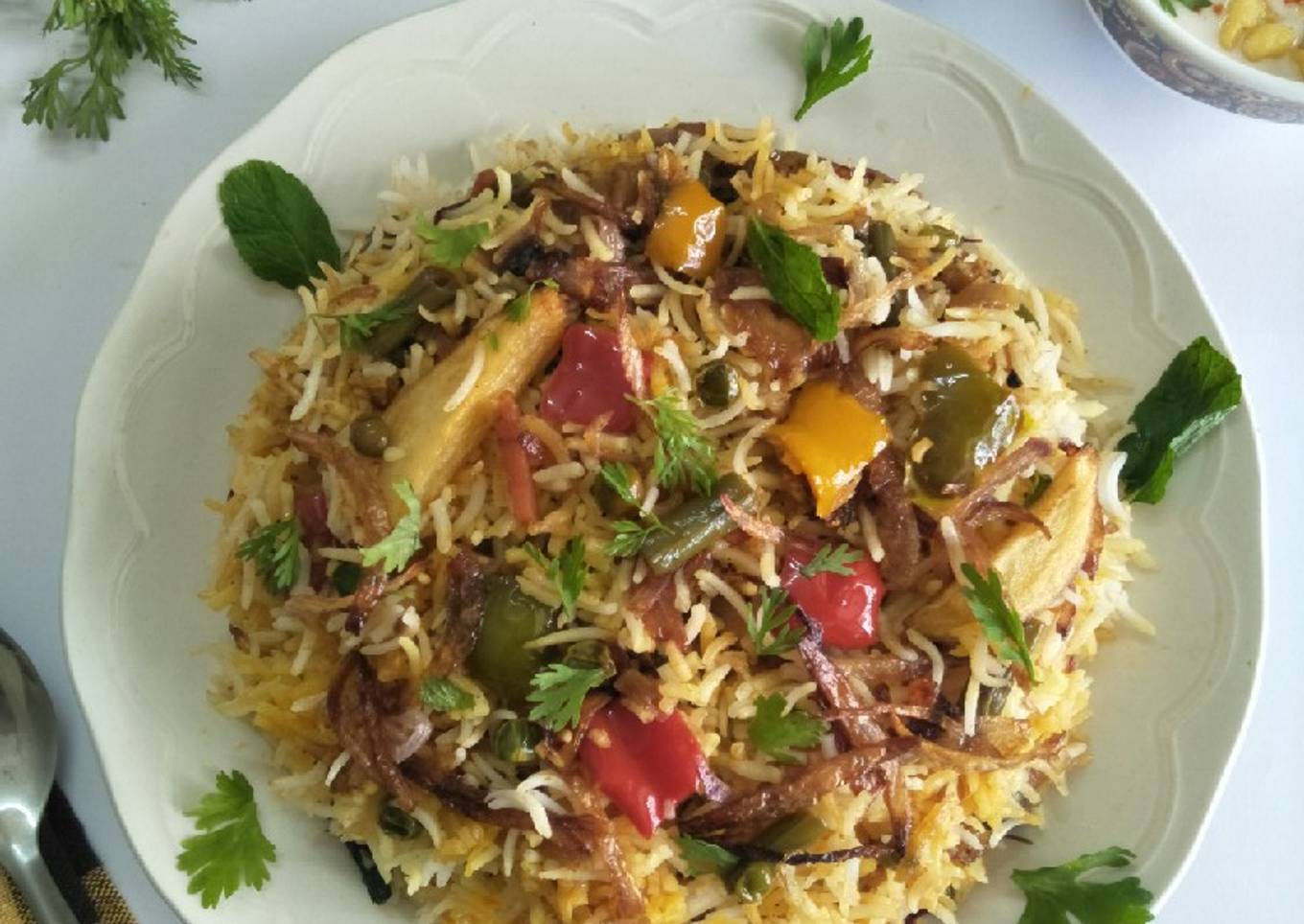 Hyderabadi Vegetable Dum Biryani