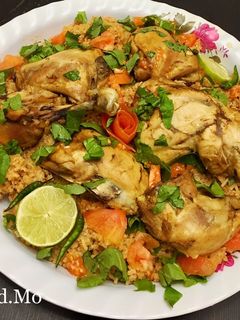 صورة لوصفة طريقة عمل كبسة الدجاج