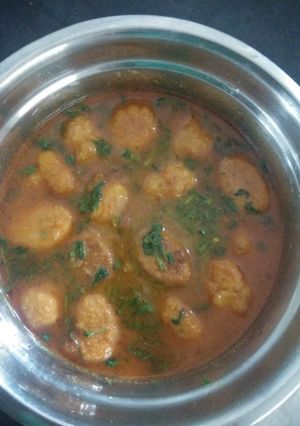 A picture of Mangodi curry.