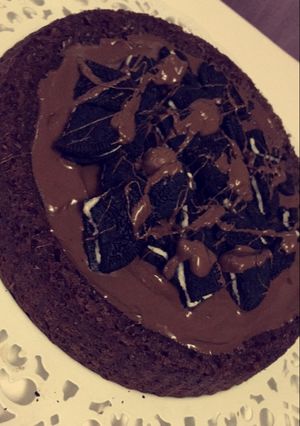 صورة لوصفة كيكة الاوريو والنوتيلا السريعة 😍💞