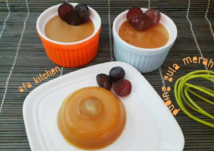 Puding gula merah