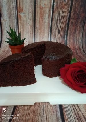 A picture of Easy Eggfree Chocolate Sponge cake.