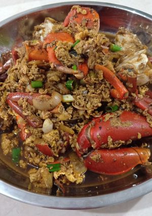 Foto resep Kepiting telur lada hitam