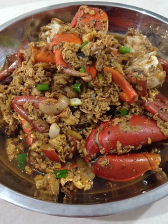 Langkah Gampang Membuat Resep Kepiting telur lada hitam yang Sempurna Anti Ribet, Sempurna