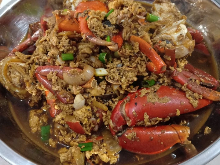 Langkah Gampang Membuat Resep Kepiting telur lada hitam yang Sempurna Anti Ribet, Sempurna