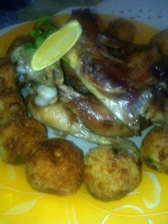 صورة لوصفة كروكات الارز والدجاج المقلي 🍚🍗😋