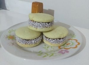 Una foto de Alfajores de Maicena veganos