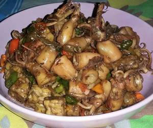 Resep Mudah Tumis cumi asinamptempe kecap pedas Gurih Mantul Resep Mudah Tumis cumi asinamptempe kecap pedas Gurih Mantul