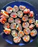 Sushi de atún y quinoa