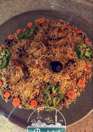 صورة لوصفة كبسة الدجاج