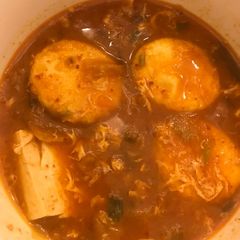 A picture of Kimchi Jjigae.