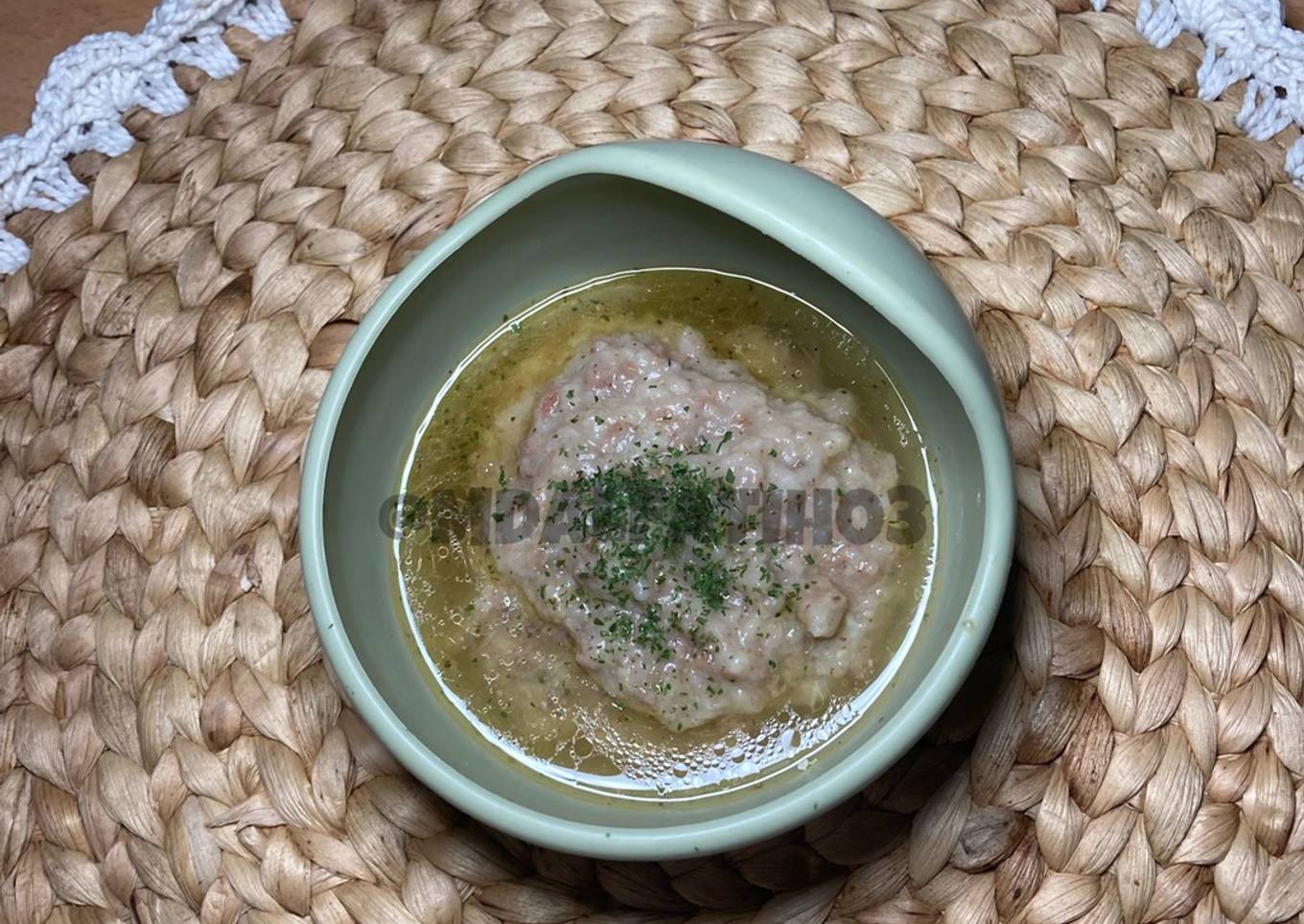 Bubur hati daging sapi