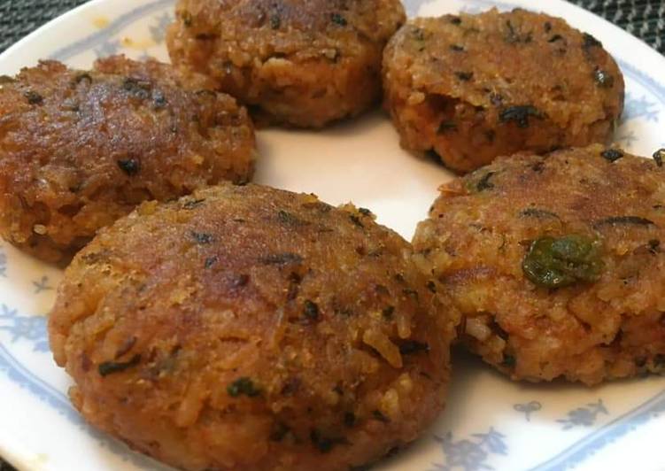 Recipe of Homemade Leftover rice tikki