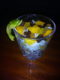 A picture of Mango Rice Pudding #CharityRecipe.