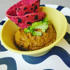 A picture of Gongura (Ambadi) pickle/chutney.