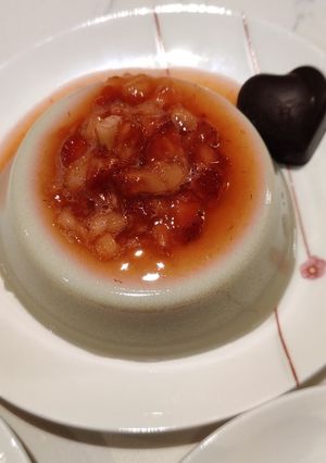 A picture of Black Sesame Tofu Pudding.